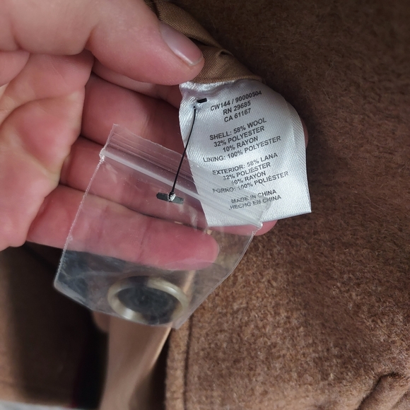 Pendleton Women's Tan Wool Jacket with Multicolor Stripes - Picture 4 of 5